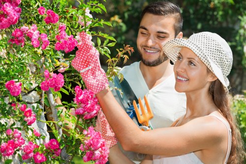 Mia Gardeners maintaining a lush, thriving garden