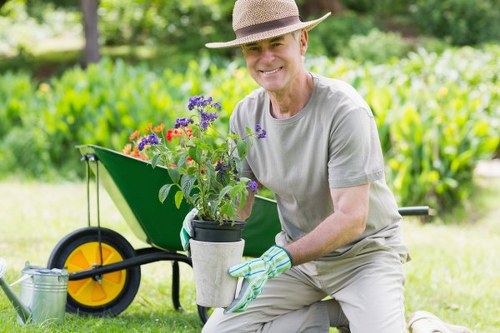 Lush green garden showcasing Karawara gardeners' work