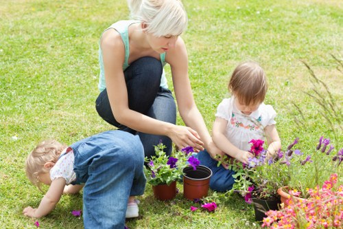 Designer planning a garden layout